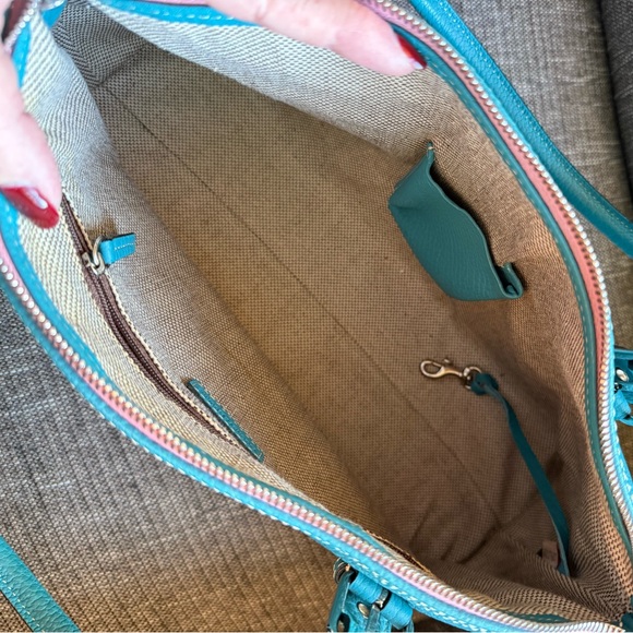 Dooney & Bourke Tiffany Blue Satchel - Picture 8 of 12